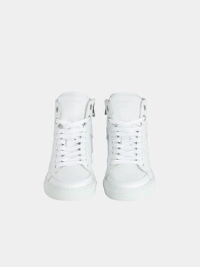 Zadig & Voltaire White High-Top Leather Sneakers